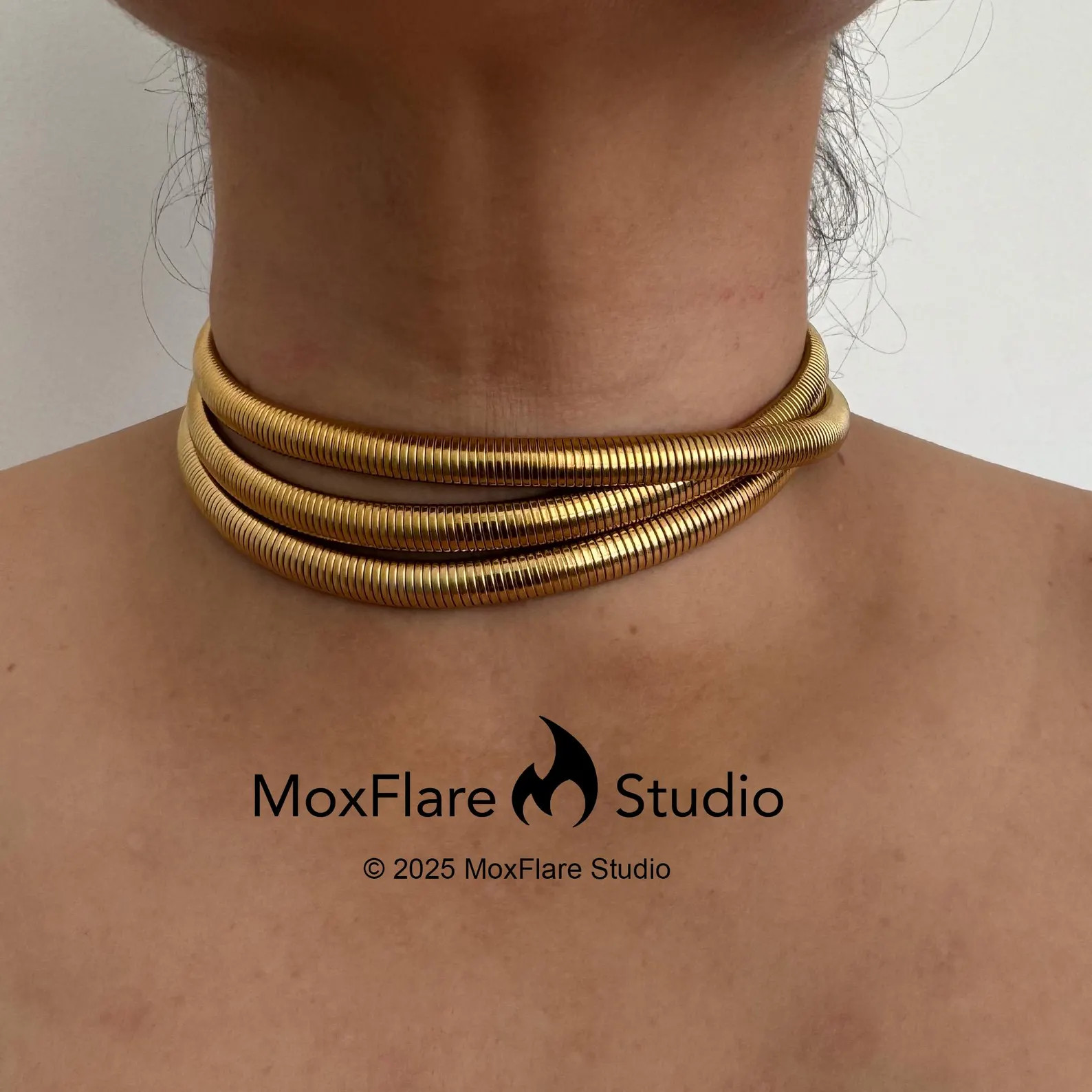 Gold Necklace Set, Layering Necklace, Gold Statement Necklace, Snake Chain Necklace, Vintage Styl... | Etsy (US)