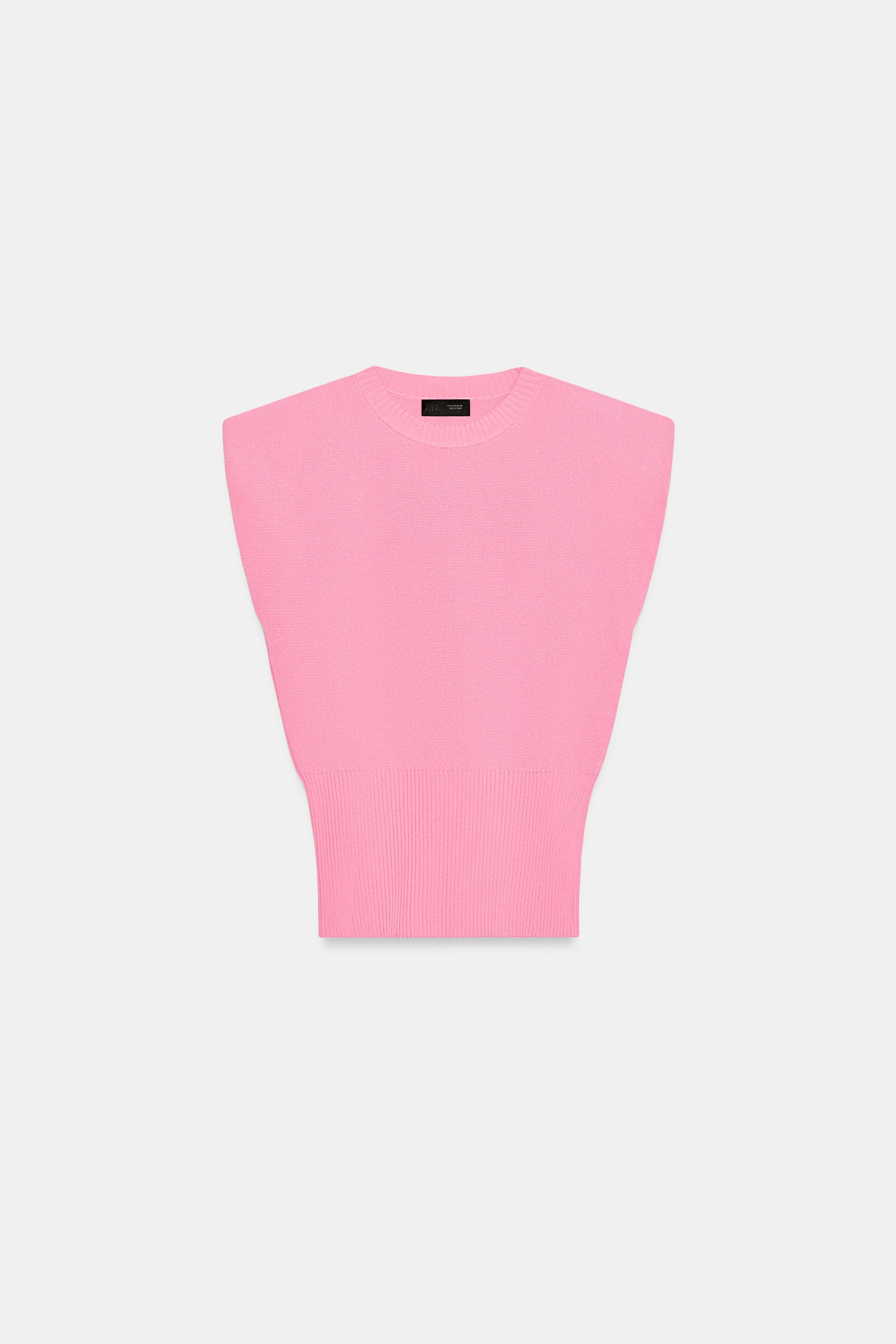 SHOULDER PAD KNIT TOP | Zara US