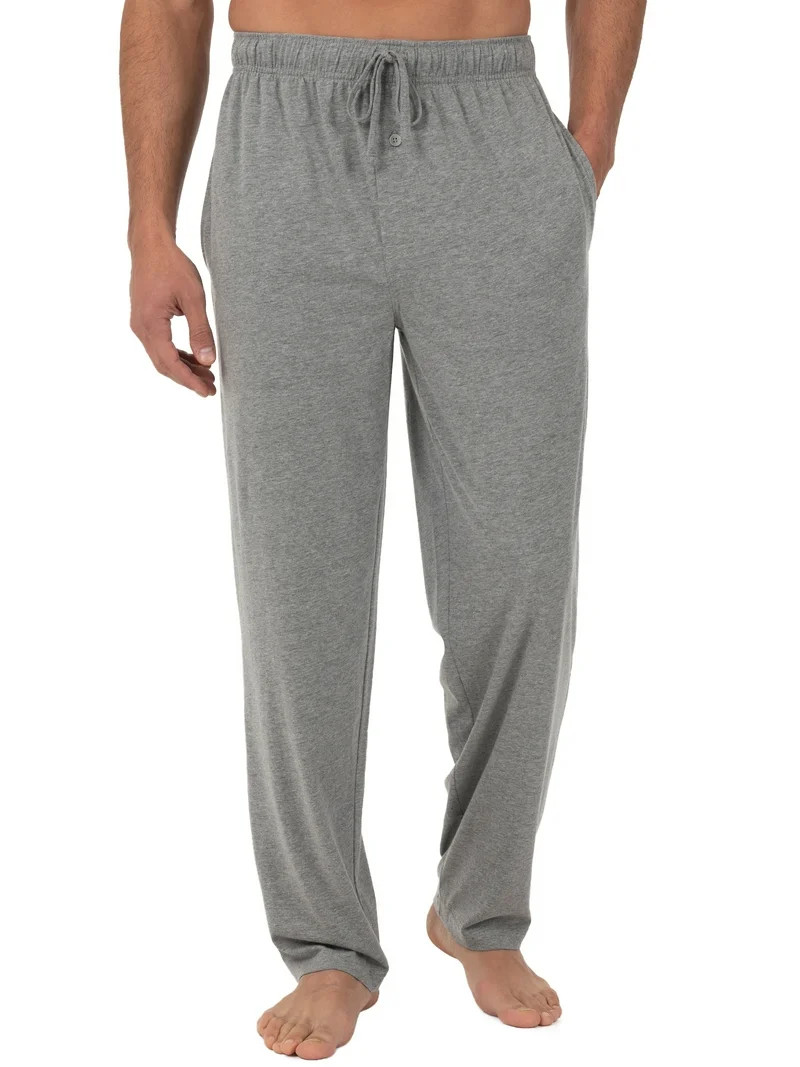 Fruit of the Loom Men's and Big Men's Jersey Knit Pajama Pants, Sizes S-6XL | Walmart (US)