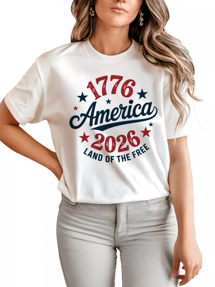 Patriotic America 1776-2026 Land of the Free Tee | Belk
