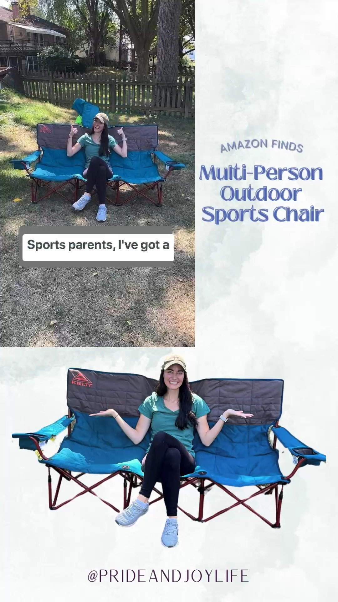 The quality of it is a chefs kiss- thick and strong where you need it to be! 🫶🏼

Sports Parents!  I’ve got a Hack for you!!

Are you carrying 3 or more sports chairs to your kids games?  Look no further, this 3 plus seater folding chair has SAVED my sanity and my back! 

Just unbuckle the 3 buckles, take it out of the carrier, and unfold that puppy wherever you’d like! It says it’s a 3 seater, but it can comfortably fit my family of 6, and I’m not left carrying 6 different chairs.

Once the game or practice is over, simply fold it back up, place it in the cover, buckle the three buckles, and you’re left carrying only 1 chair and your back will thank you later!


______
#kidssports #sports #sidelines #kids #fallsports #hack #parenthack #viralchair #easy | Moms helping Moms, help on the sideline, Mom of 4, big family

#LTKfamily #LTKActive #LTKkids