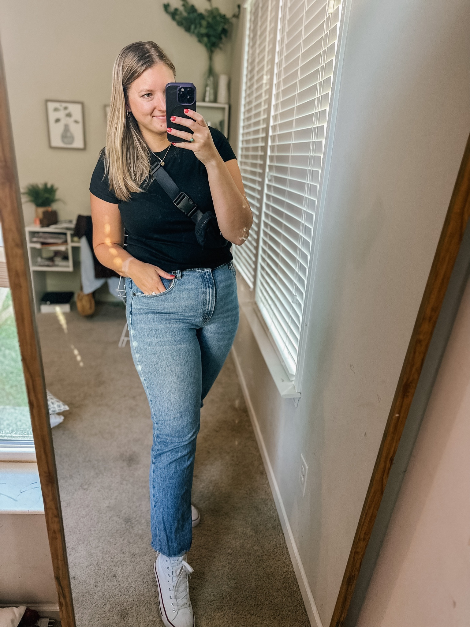 The best black tee I’ve ever owned. Size large. My favorite straight jeans. TTS  

#LTKfindsunder50 #LTKstyletip #LTKSeasonal