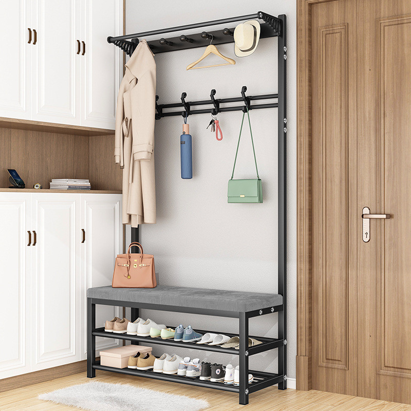 Entryway Coat Rack with Bench Shoe Rack 3-in-1 Hall Tree Home Furniture Coat Shoe Rack Bench with... | Walmart (US)