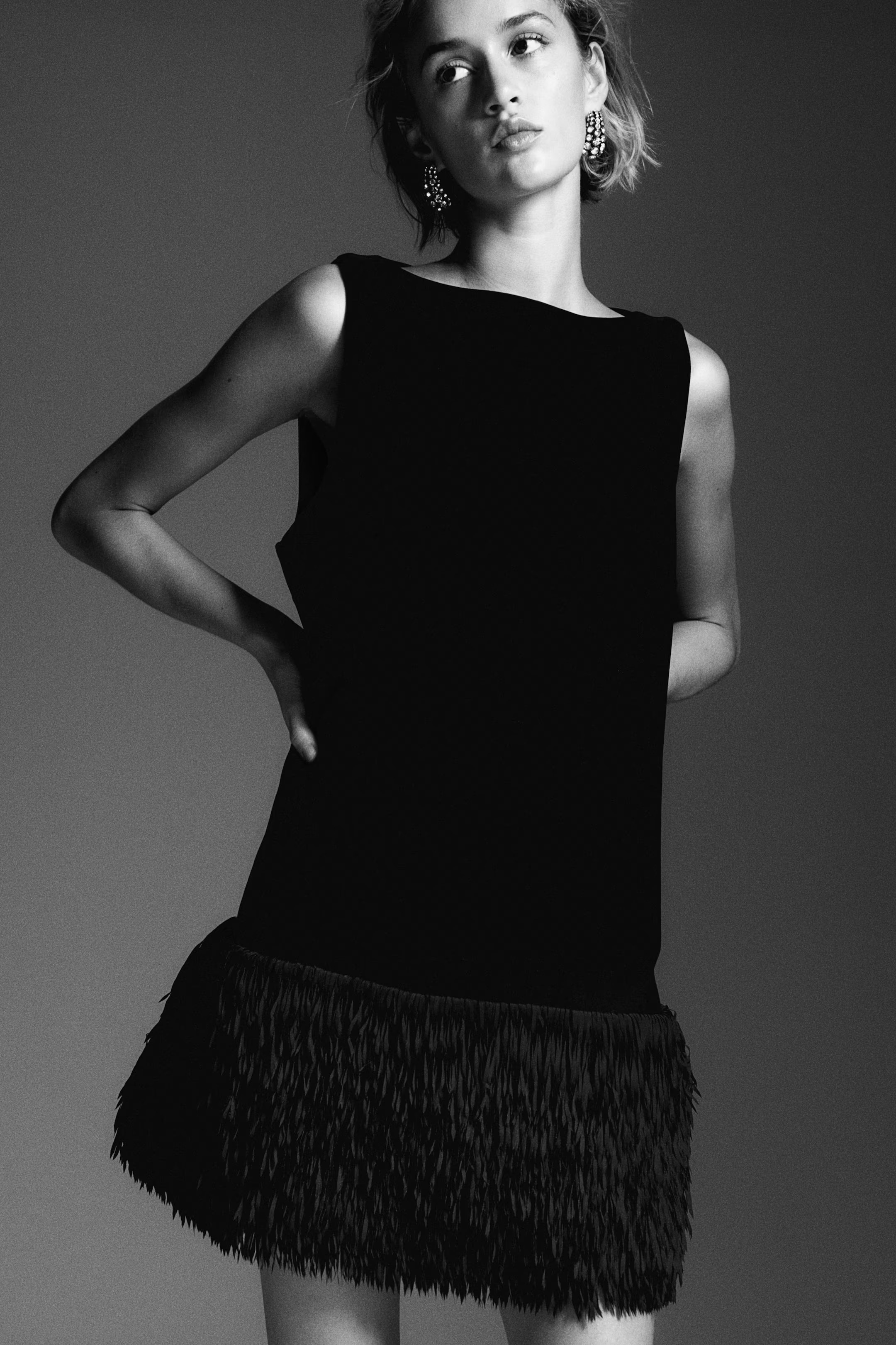 Fringe-Hem Mini Dress | H&M (US + CA)