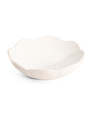 Travertine Fruit Nut Bowl Scalloped | Marshalls