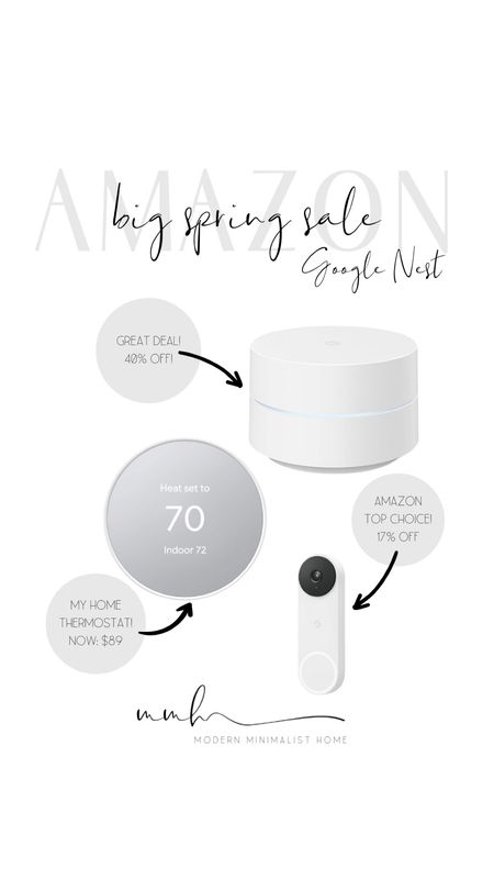 I'm In LOVE with these Google Nest Products to automate your home! Amazon Big Spring Sale!

#LTKhome #LTKsalealert
