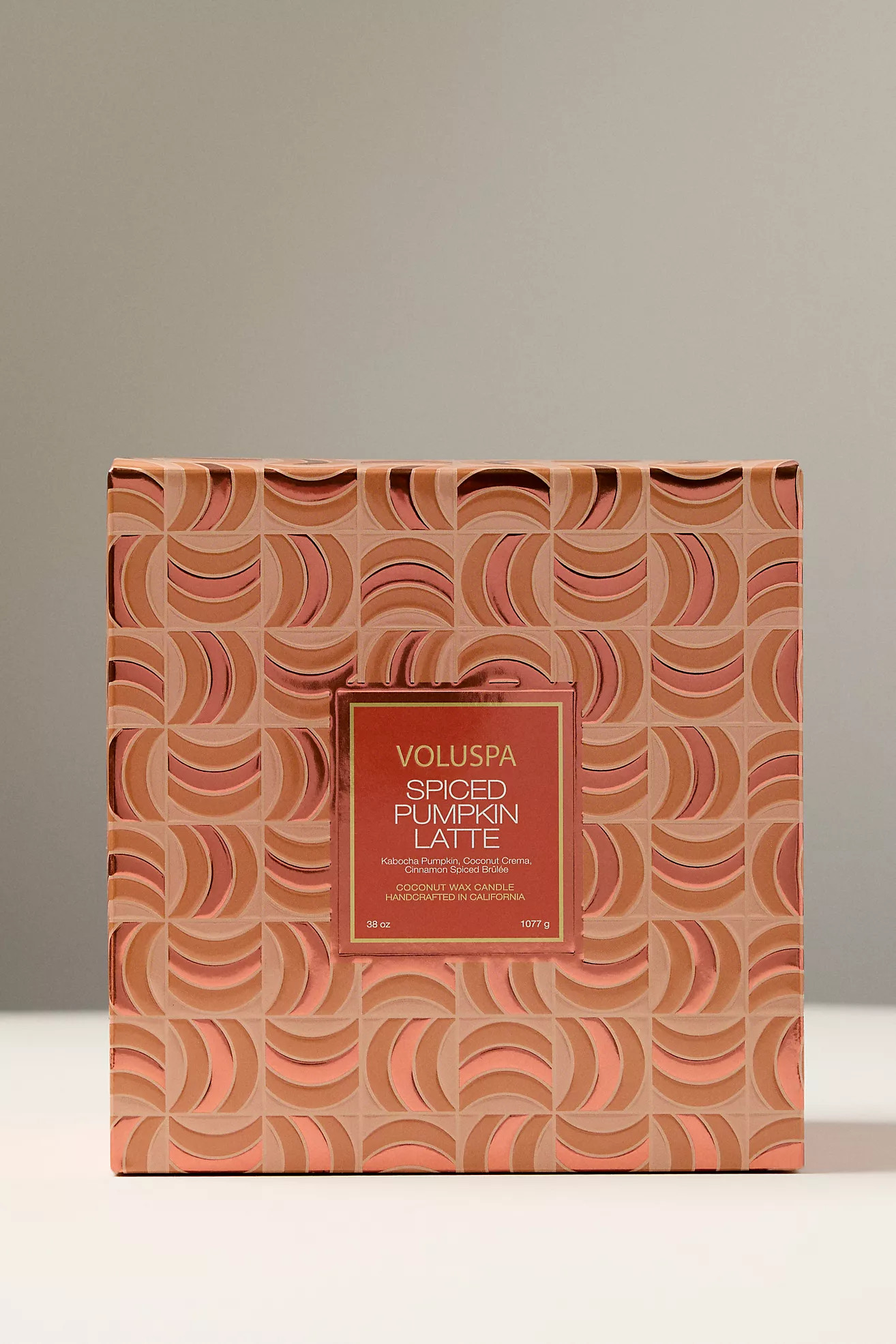 Voluspa Spiced Pumpkin Latte Glass Jar Candle | Anthropologie (US)