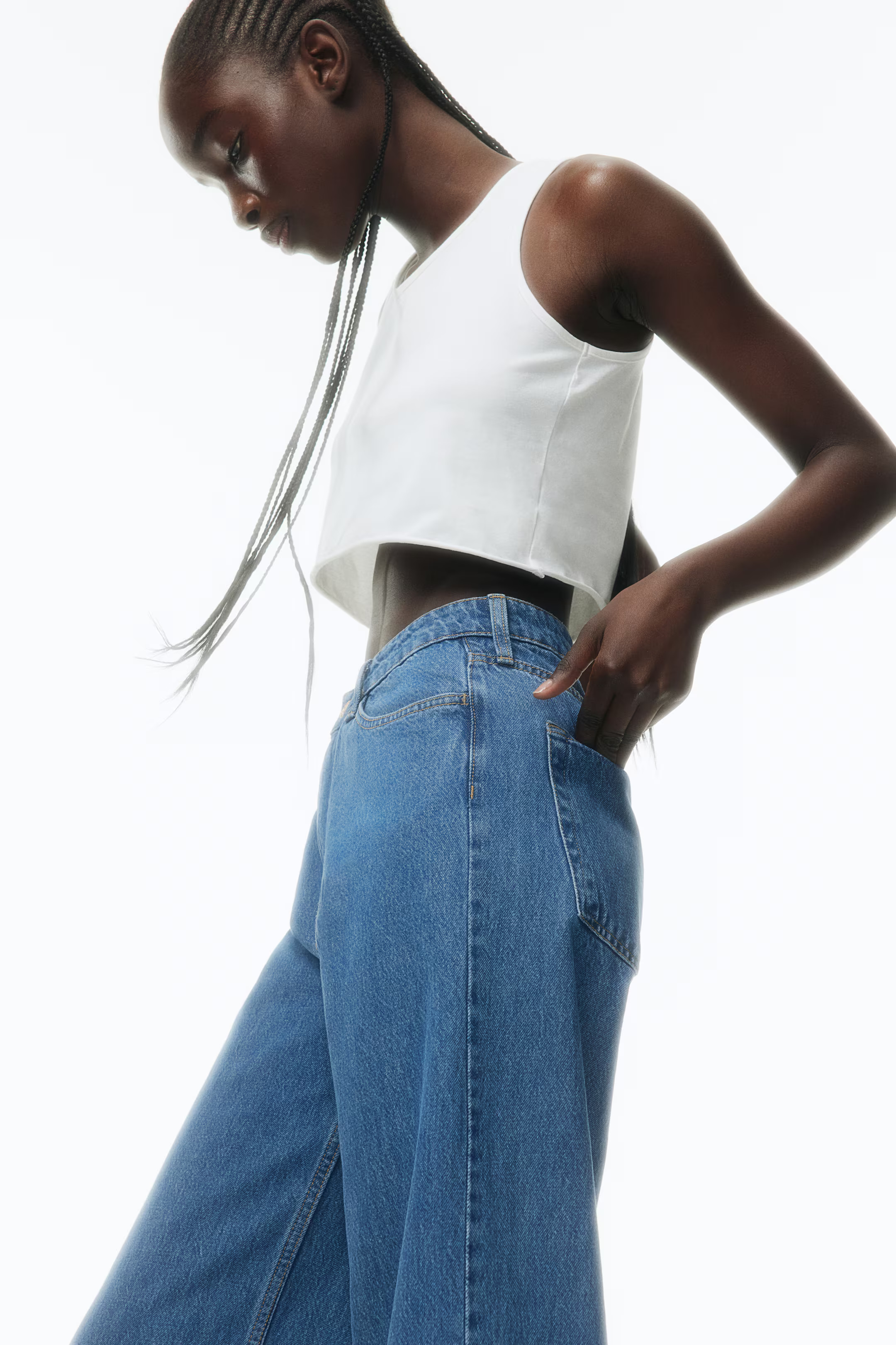Ava Ultra High Rise Wide Leg Jeans | H&M (US + CA)