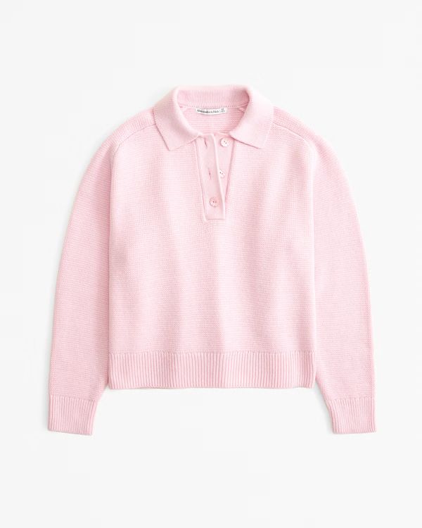 Long-Sleeve Sweater Polo | Abercrombie & Fitch (US)