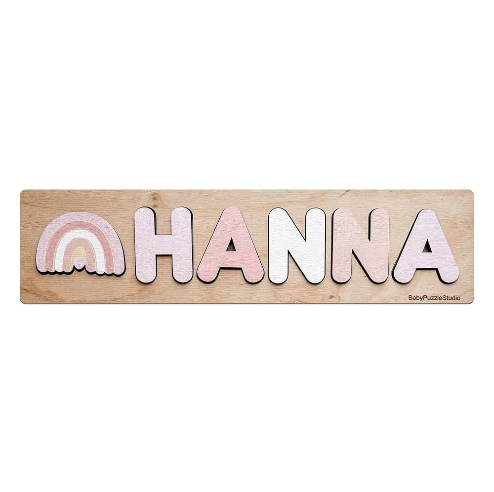 Wooden toys for toddlers 1-3 Personalized Name Puzzles for Baby Girl and Little Boy Busy Board wi... | Amazon (CA)