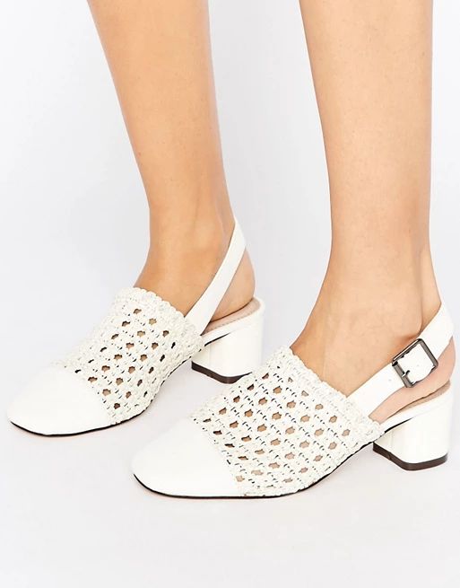 ASOS OUTLAW Woven Heeled Shoes | ASOS US