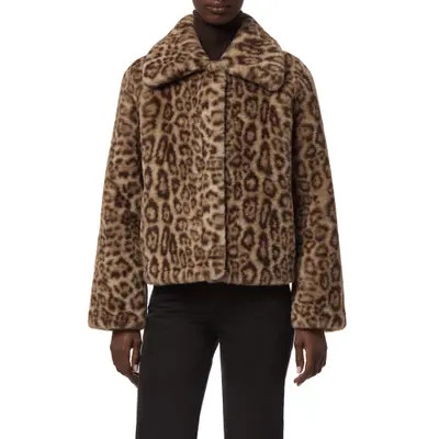 Apparis Elis Leopard Faux Fur Coat in Light Leopard at Nordstrom, Size Xx-Large | Nordstrom