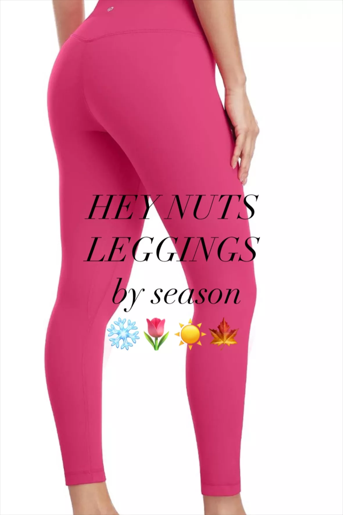  Hey Nuts Pink Leggings