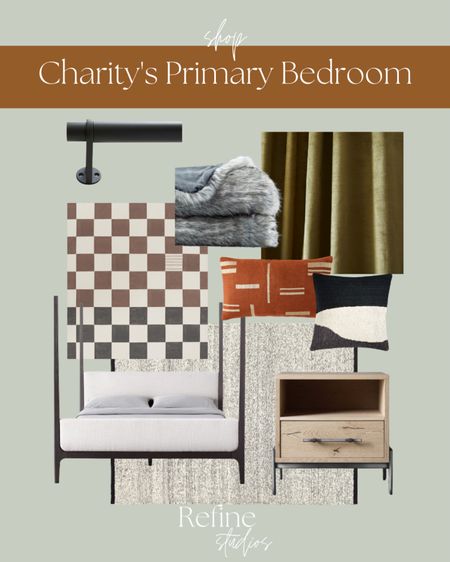 Shop Charity’s primary bedroom! 