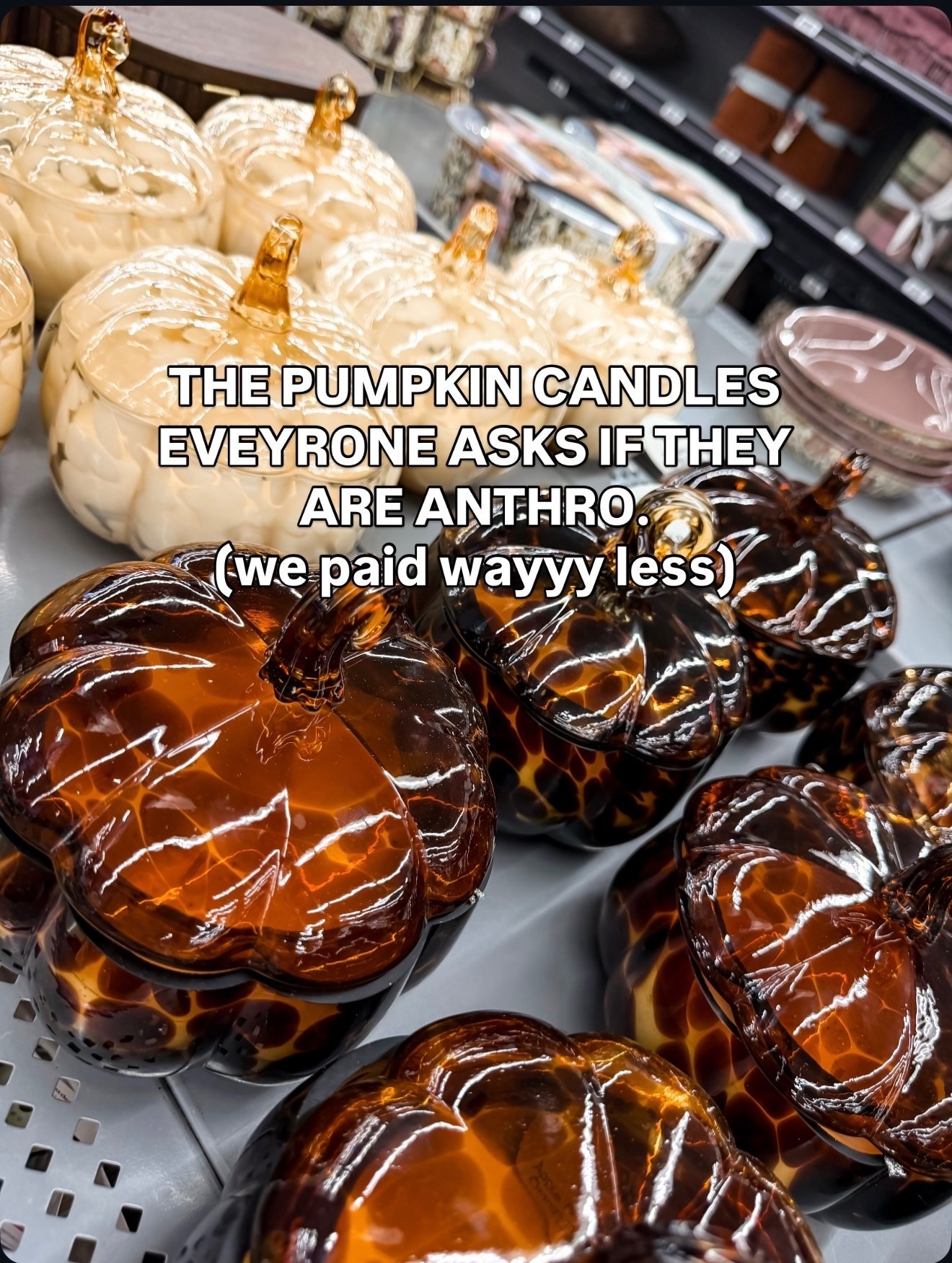 These glass pumpkin candles look so much more expensive than they are and give that Anthropologie inspired fall home look for less. The amber and cream glass pumpkins are perfect for styling a coffee table, kitchen counter, entryway, or fall centerpiece while adding a cozy seasonal scent.

glass pumpkin candle, fall home decor, Anthropologie inspired decor, affordable fall decor, pumpkin decor, fall candle, autumn home finds, themominstyle

#LTKSeasonal #LTKHome