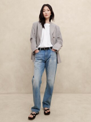 Premium Cotton Relaxed Top | Banana Republic Factory