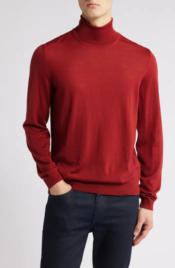 BOSS Musso Virgin Wool Turtleneck Sweater | Nordstrom | Nordstrom