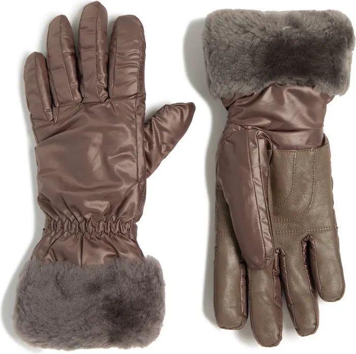 UGG® Fontanne Smart Genuine Shearling Trim Gloves | Nordstromrack | Nordstrom Rack