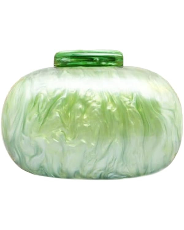 GSYPS Acrylic Evening Clutch Bag for Women Shell Shape Shoulder Crossbody Bag Glitter Marble Purs... | Amazon (US)