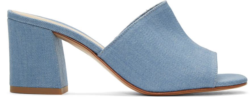 Maryam Nassir Zadeh Blue Denim Mar Mules | SSENSE