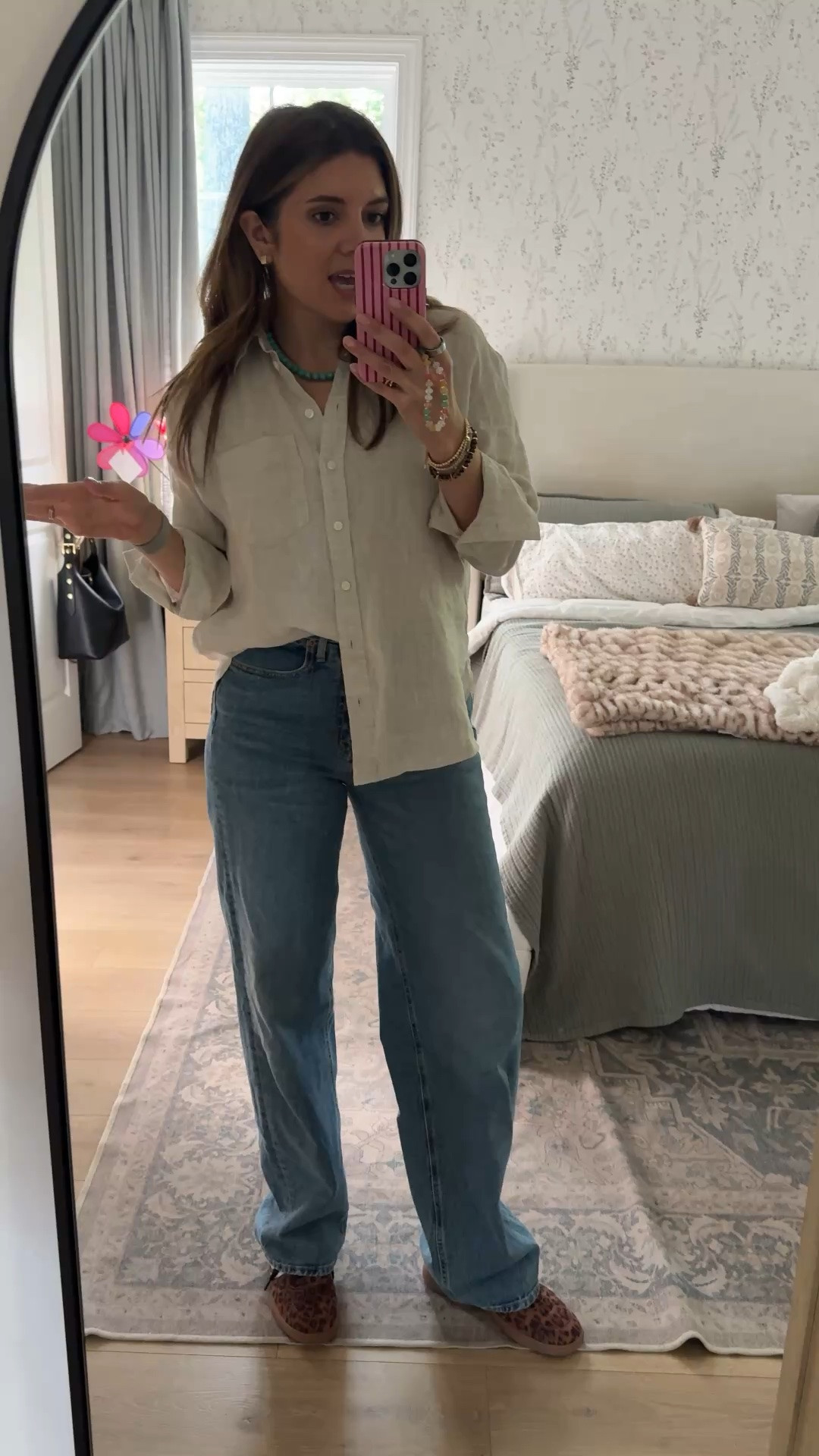 Outfit of the day! Jeans on sale size 2 tall, linen top 40% off size XS!

#LTKTall #LTKOver40 #LTKSaleAlert
