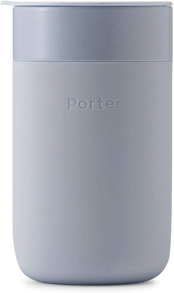 W&P Porter Ceramic Mug w/ Protective Silicone Sleeve, Slate 16 Ounces | On-the-Go | Reusable Cup ... | Amazon (US)