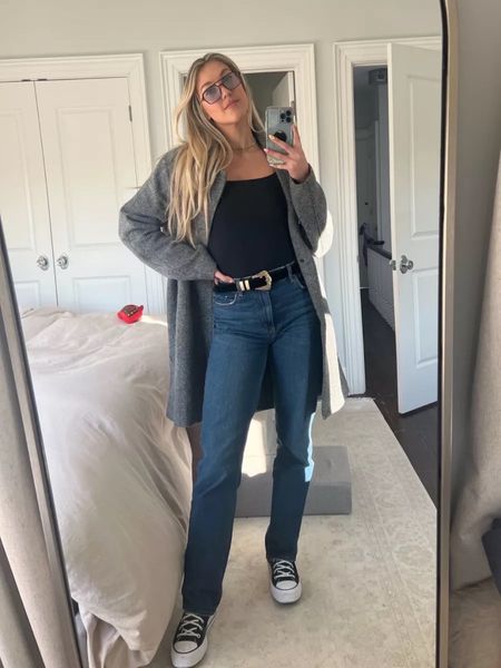 Keeping it cute and casual! My bodysuit, jeans and coat are all on sale for 25% off right now at Abercrombie

#LTKsalealert #LTKHoliday #LTKCyberWeek