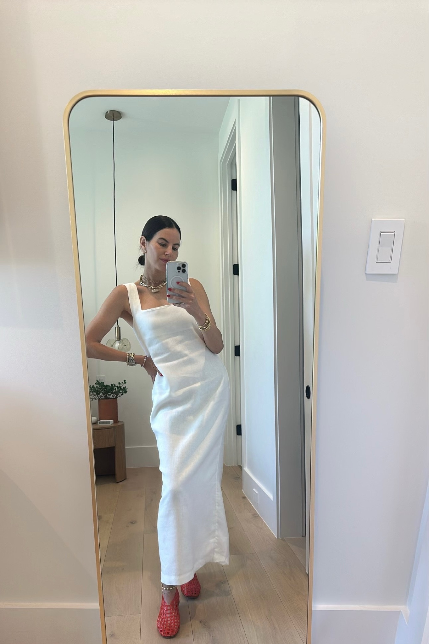 I love a long white dress for summer ☀️ This is perfect for so many occasions! 

Summer fashion - Mom outfits - Summer dress - Summer outfits - Vacation looks - Summer sandals 

#LTKShoeCrush #LTKSeasonal #LTKStyleTip