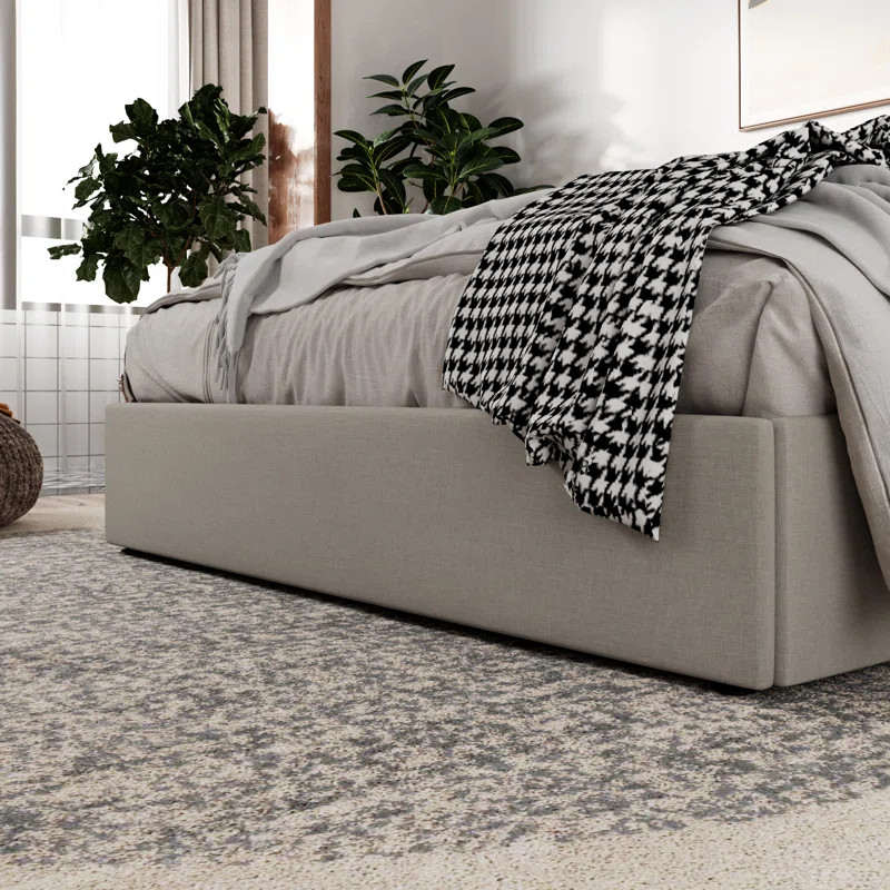 Braya Hydraulic Lift Up Storage Upholstered Platform Bed | Wayfair North America
