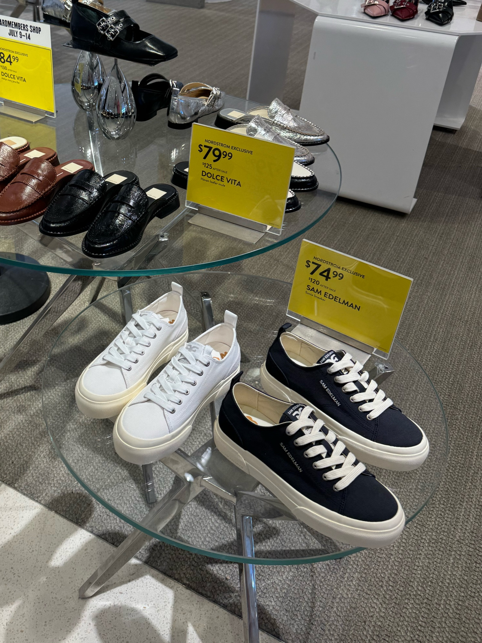 These sneakers are Sam Edelman, they are perfect everyday sneakers, they run TTS, comes in two color options and are on sale for $69.99 (original price $120)!

The loafer mules are from Dolce Vita and they are so cute for work and for everyday! The loafers come in a lot of color options, they run TTS and are on sale for $79.99 (originally )125)!

#LTKSaleAlert #LTKFindsUnder100 #LTKxNSale