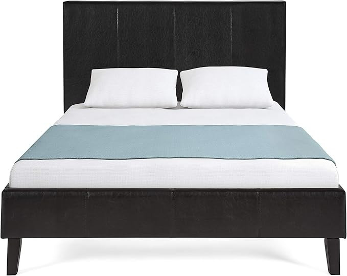 Best Choice Products Faux Leather Upholstered Queen Size Modern Platform Bed Frame Mattress Suppo... | Amazon (US)