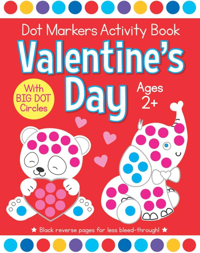 Valentine's Day Dot Markers Activity Book for Ages 2+: Easy Big Dots for Toddler and Preschool Ki... | Amazon (US)