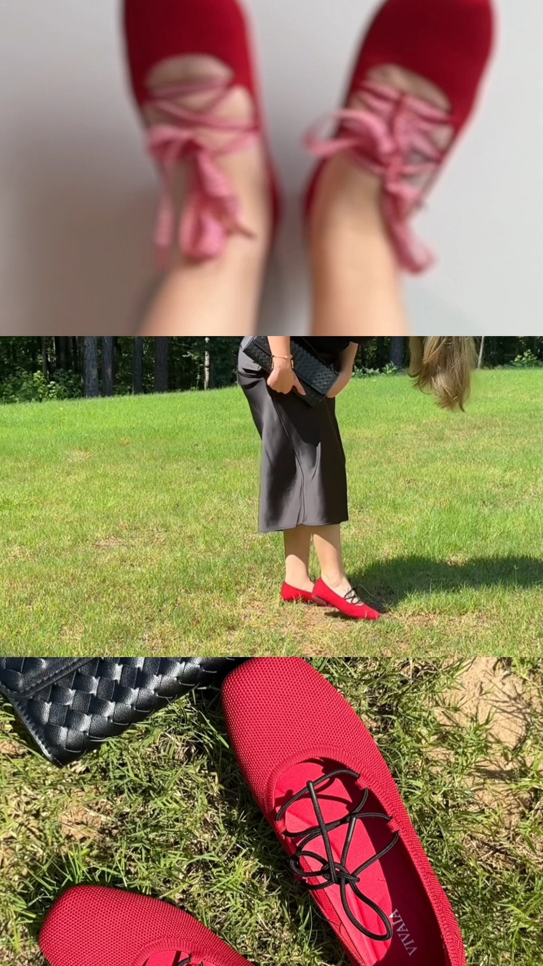 These Miley flats from @vivaia_official are a fun little style secret—each pair comes with 3 interchangeable shoelaces so you can match your vibe without buying multiple pairs. I’m wearing the Ruby Red and they’re even prettier in person! #LTKStyle #LTKShoeCrush #vivaiamiley #vivaia #LTKFinds #flatswithstyle #rubyredflats

