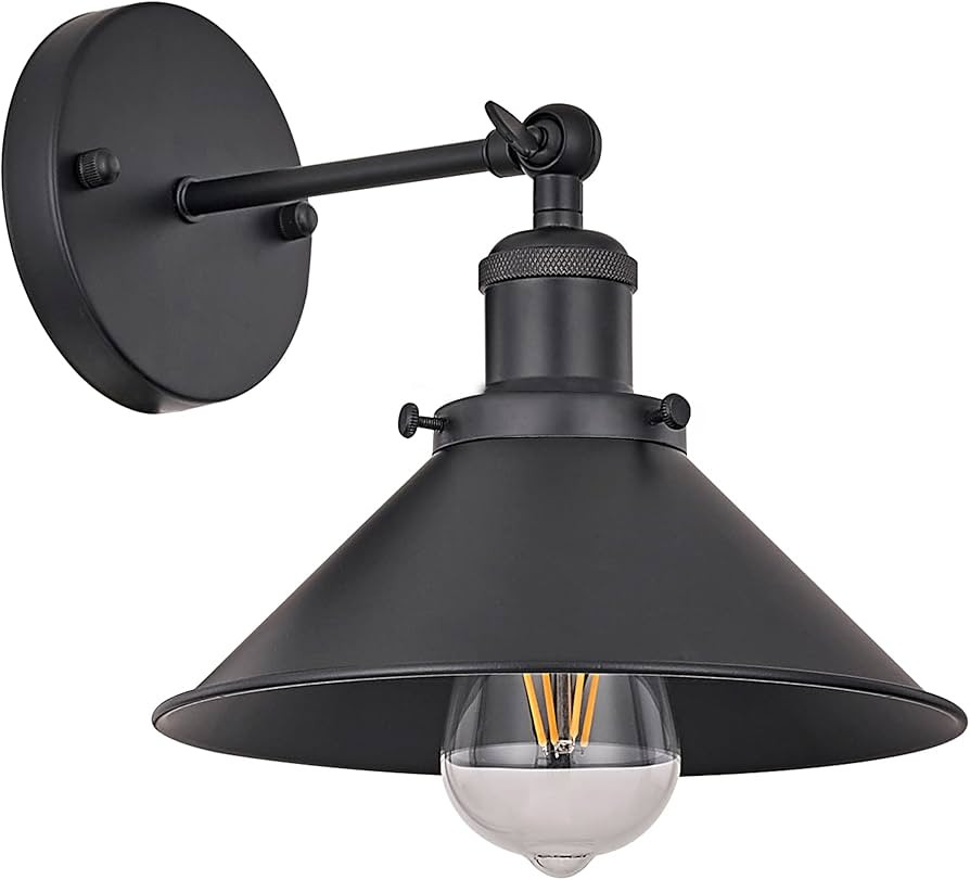 Passica Vintage Industrial Wall Sconce Light Adjustable Wall Lamp Decorative Wall Light Fitting | Amazon (US)