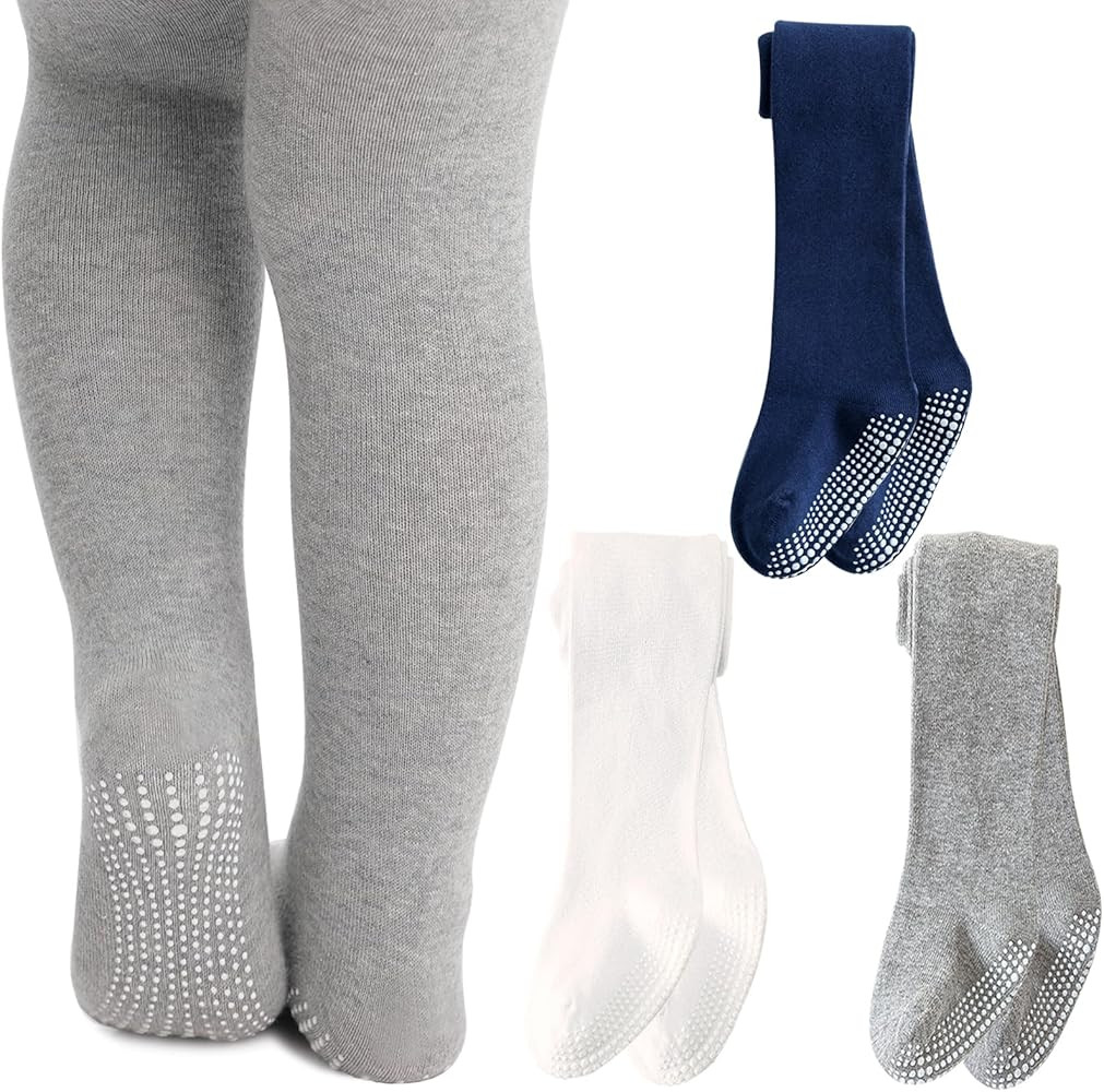 Mini angel Baby Tights Non Slip Baby Girl Tights Seamless Cotton Pantyhose Toddler Stockings Wint... | Amazon (US)