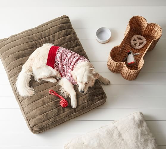 Handwoven Seagrass Pet Storage Basket | Pottery Barn (US)