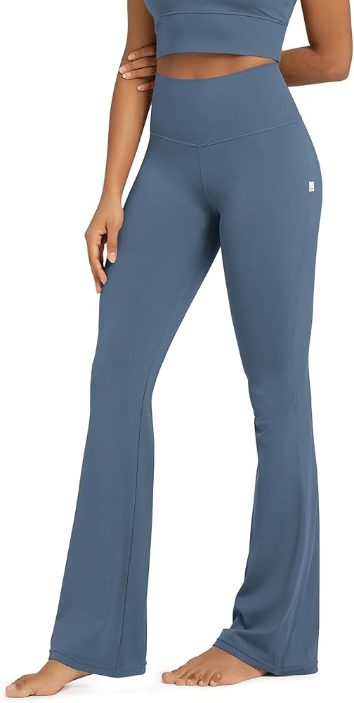 ODODOS Women's Powerful Tummy Control Flared Yoga Pants 2.0 High Waist Workout Bootcut Leggings w... | Amazon (US)