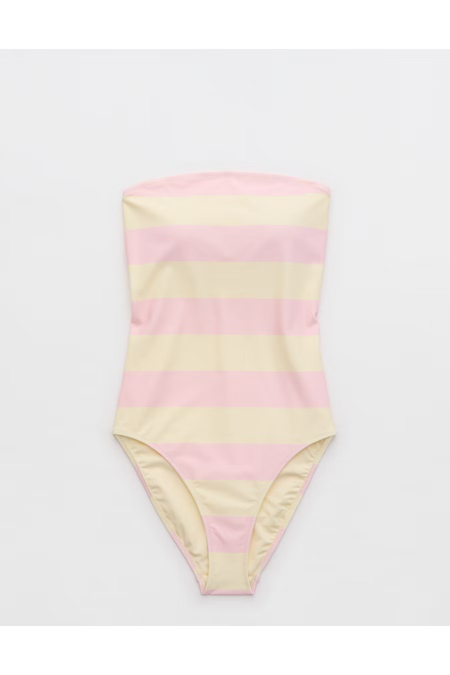 Aerie The Wavemaker One Piece Striped Swimsuit Women's Bloom XXS | Aerie
