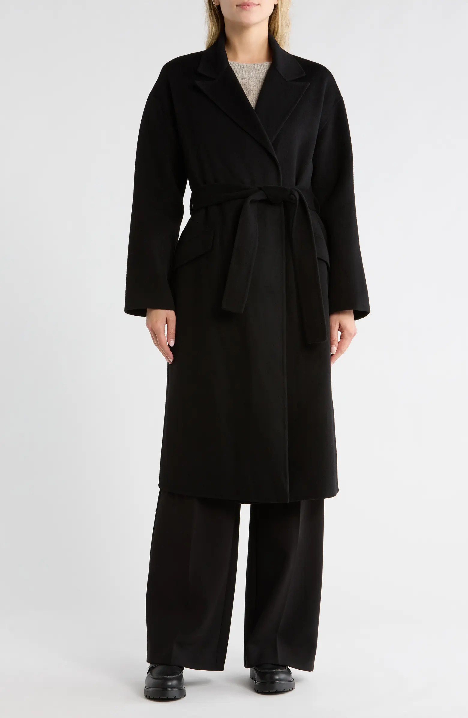 Theory Wool Blend Robe Coat | Nordstromrack | Nordstrom Rack