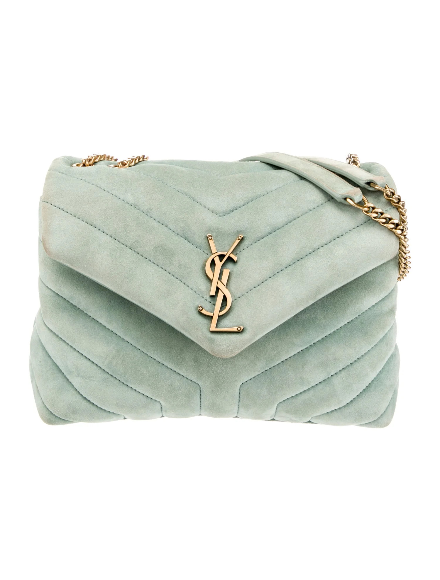 Loulou Small Velvet Matelassé Chain Bag | The RealReal