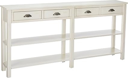 Powell Furniture Crackle Console, Cream | Amazon (US)