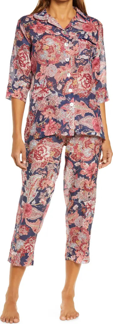 Papinelle Ella Cotton & Silk Crop Pajamas | Nordstrom | Nordstrom