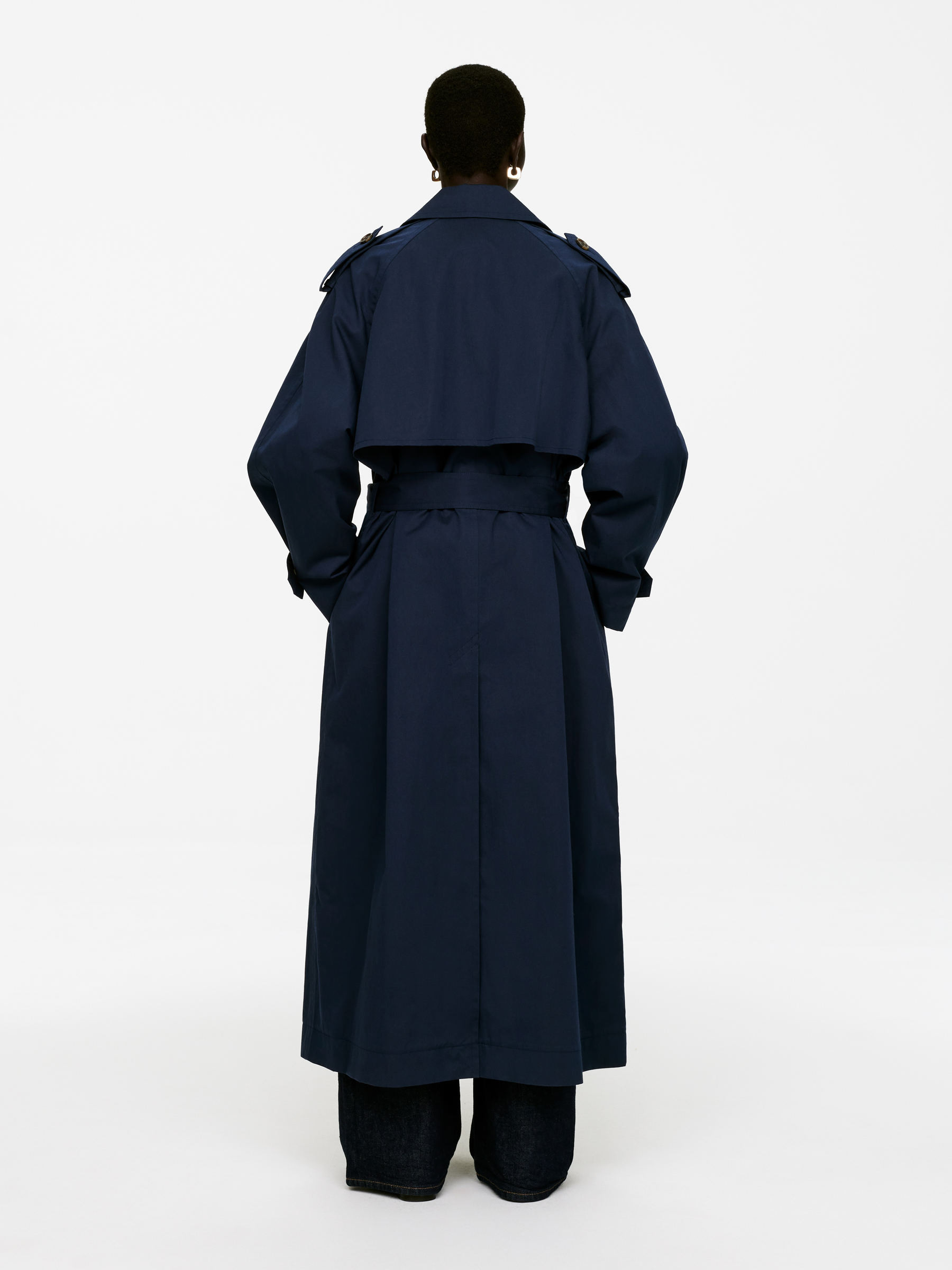 2-in-1 Trench Coat – Dark Blue – Women – ARKET GB | Arket UK