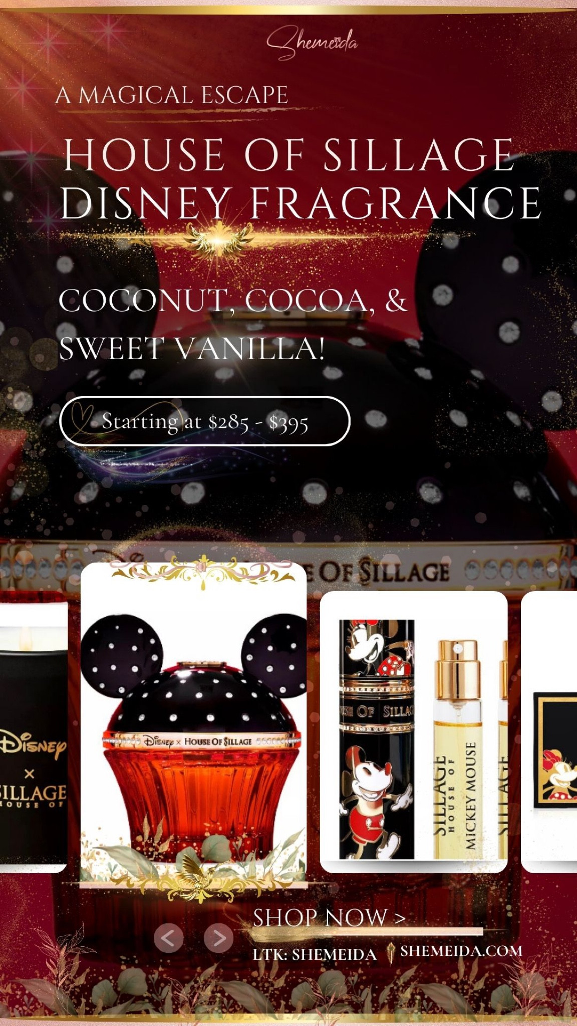 Sweet vanilla, warmed with Coconut & cocoa is waiting for you! 

#disney #disneyfragrance #fragrance #perfume #scent 

#LTKtravel #LTKbeauty