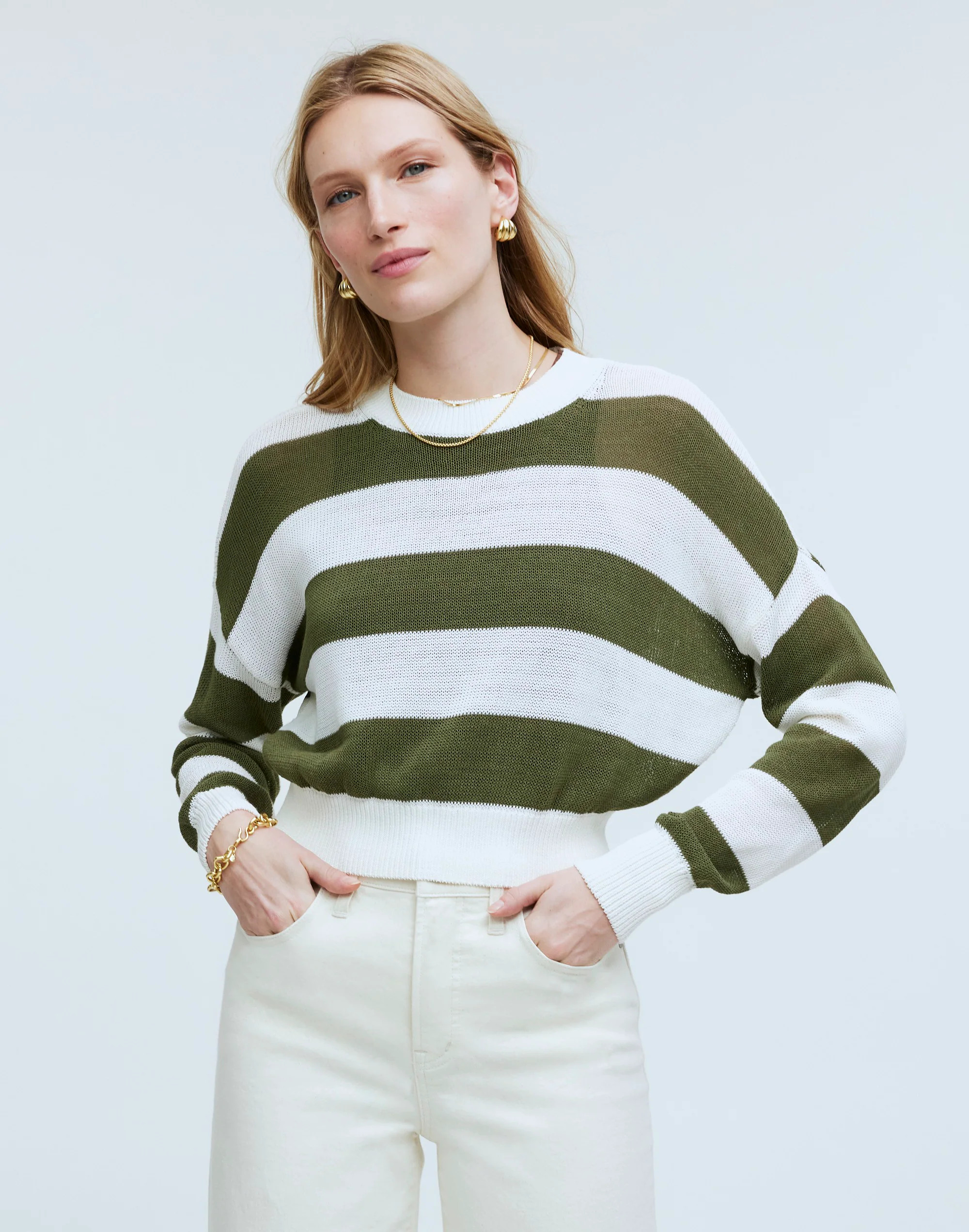 Loose-Knit Crewneck Sweater | Madewell