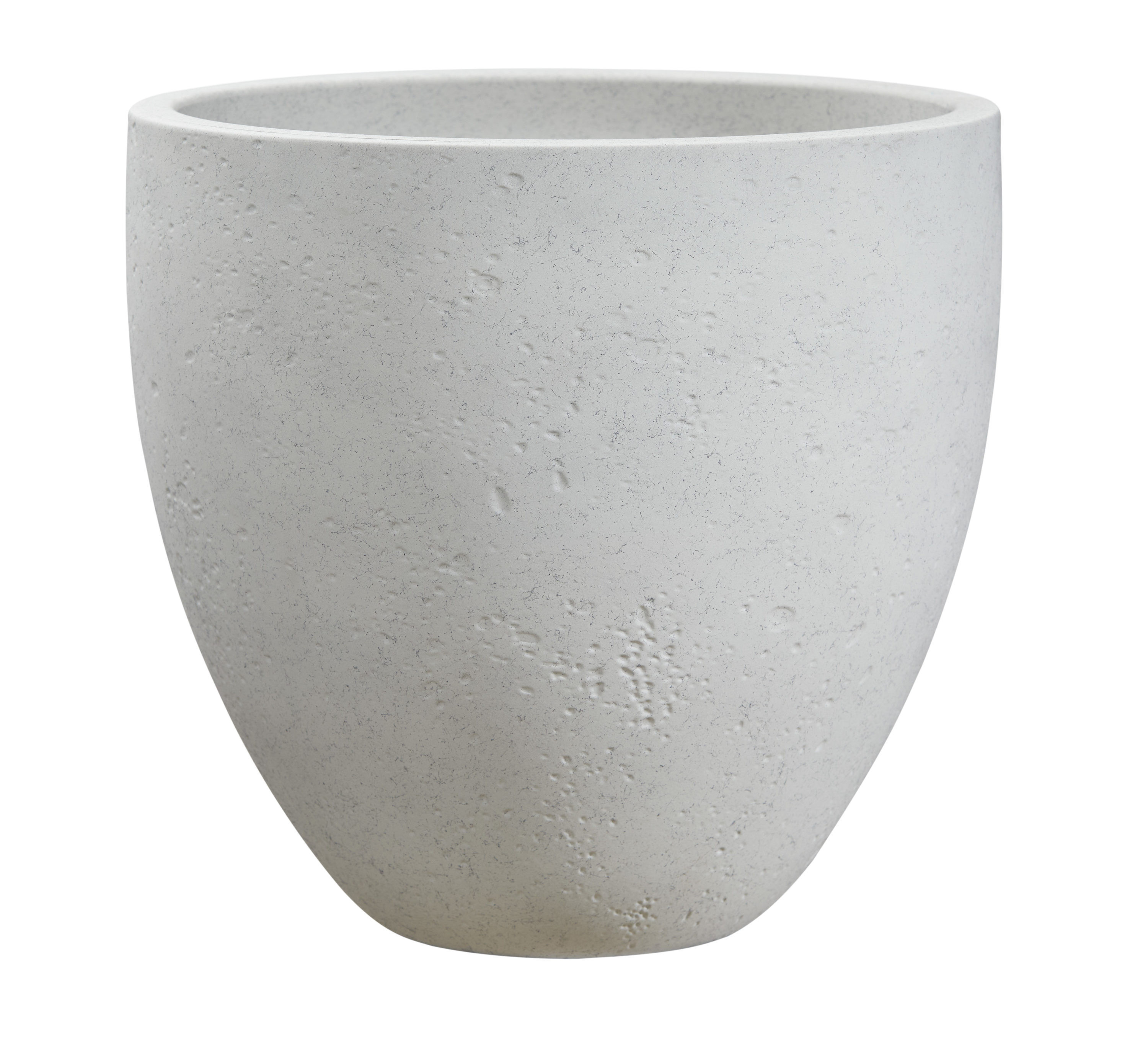 allen + roth 19.02-in x 18.02-in Pietra White Resin Planter | Lowe's