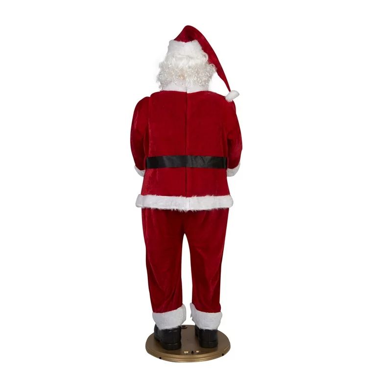 Life Sized Animated Dancing Santa Claus Christmas Décor, 5.8 ft, by Holiday Time | Walmart (US)