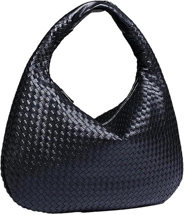 2024 Woven Leather Handbags Woven Hobo Bag Top-handle Shoulder Bag, Tote Bags for Women Underarm ... | Amazon (US)