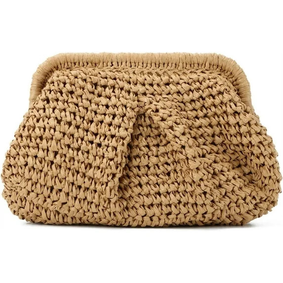 CoCoMangos Straw Clutch Purses for Women Small Woven Dumpling Bag Summer Beach Clutch Wicker Cros... | Walmart (US)