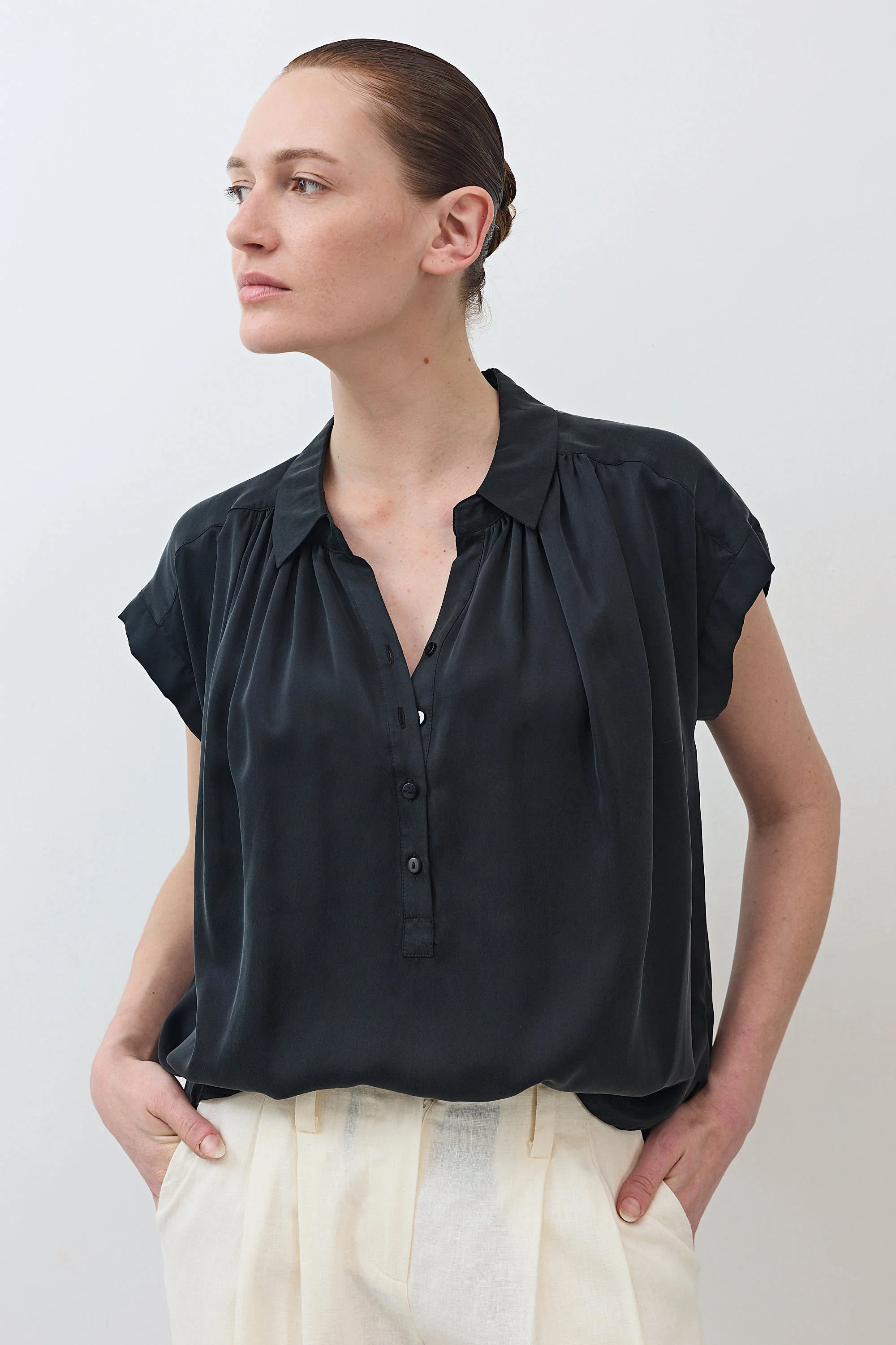 The Nonchalant Oversized Silk Blouse | Ruti